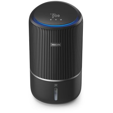 Purificator si umidificator de aer Philips PureProtect Water 3400 AC3421/13, 78 mp, Rezervor 3.2 l, Filtre HEPA si carbon activ, 43 W (Negru)